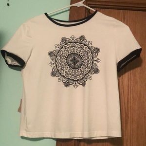 White mandala tee